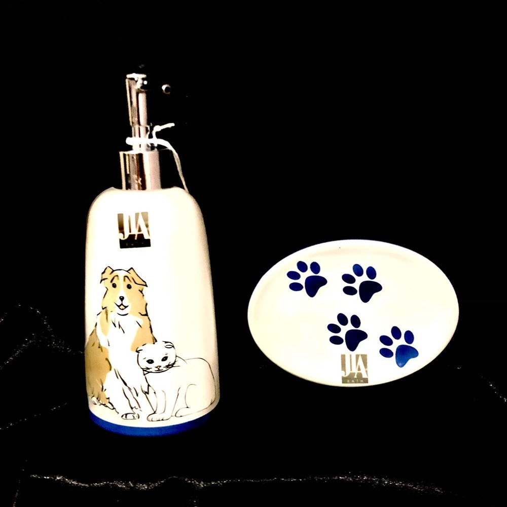 Pet Lotion Dispenser & Soap Dish, New
